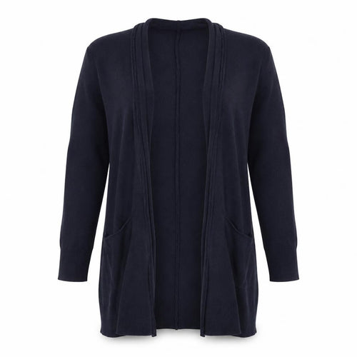 H&M Women’s Blue Longline Open Knit Cardigan Size 8