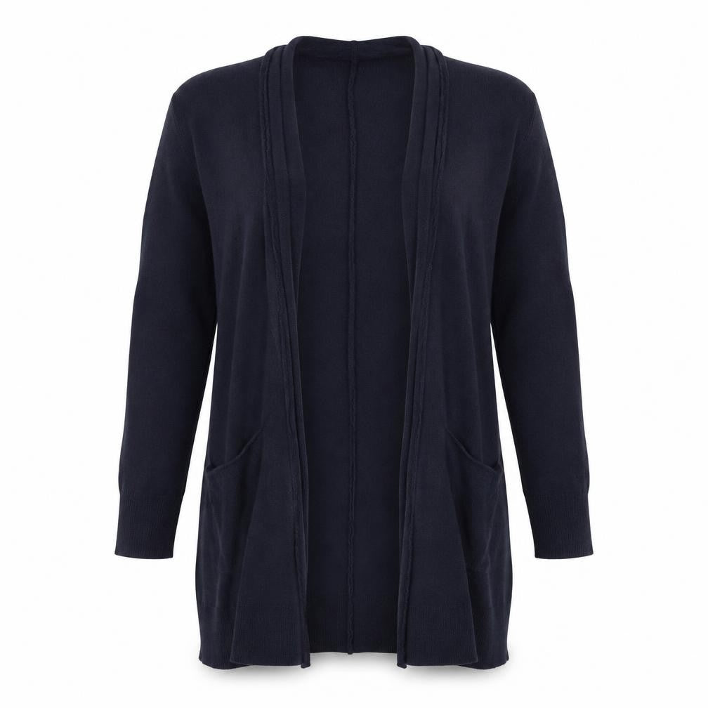 H&M Women’s Blue Longline Open Knit Cardigan Size 8