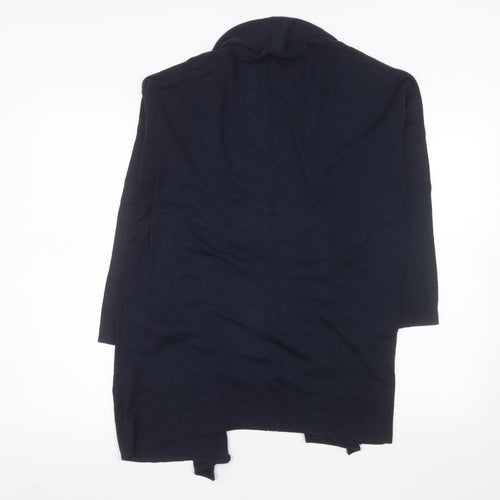 H&M Women’s Blue Longline Open Knit Cardigan Size 8