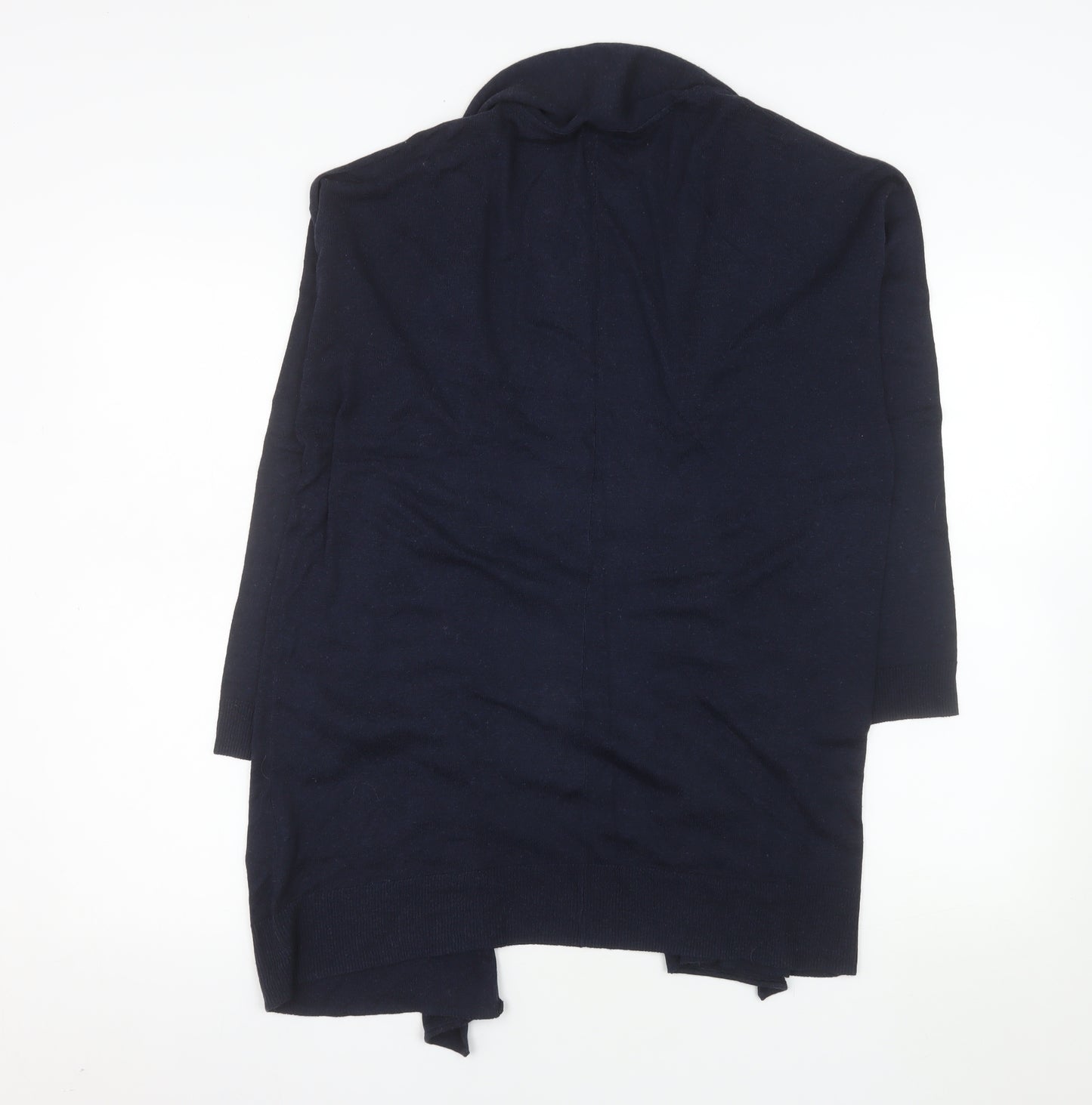 H&M Women’s Blue Longline Open Knit Cardigan Size 8