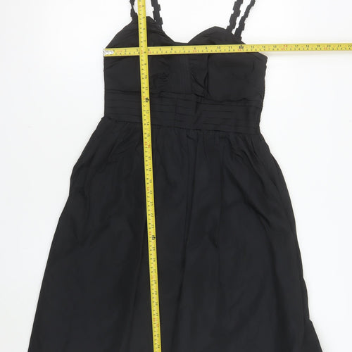 Jesiré Women's Black Size 10 Fit & Flare Sleeveless Cocktail Dress