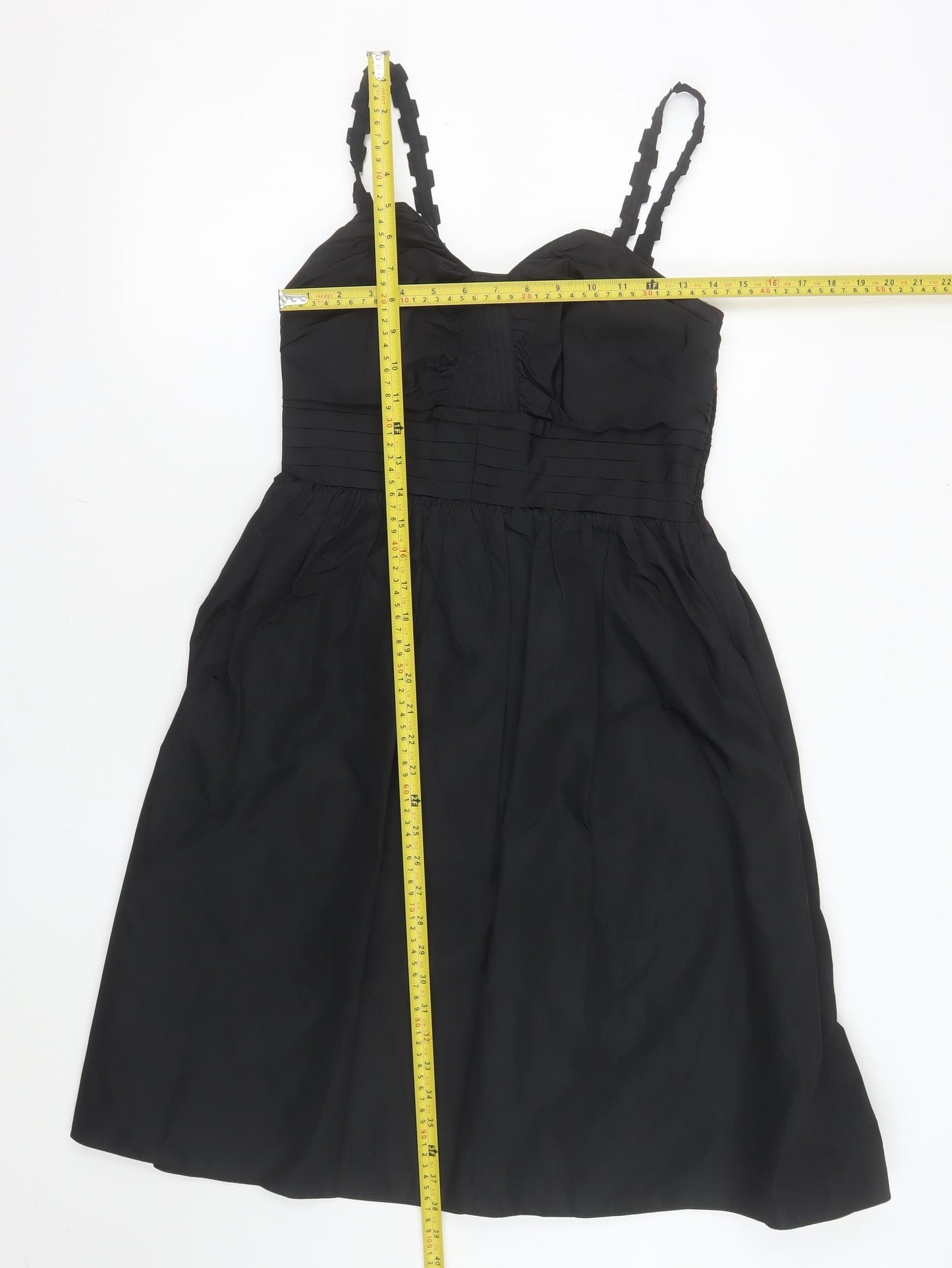Jesiré Women's Black Size 10 Fit & Flare Sleeveless Cocktail Dress