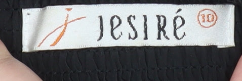 Jesiré Women's Black Size 10 Fit & Flare Sleeveless Cocktail Dress