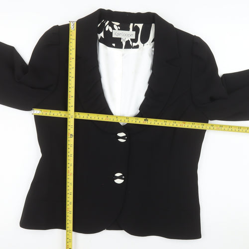 Kate Cooper Women's Black Size 14 Tailored Blazer Jacket