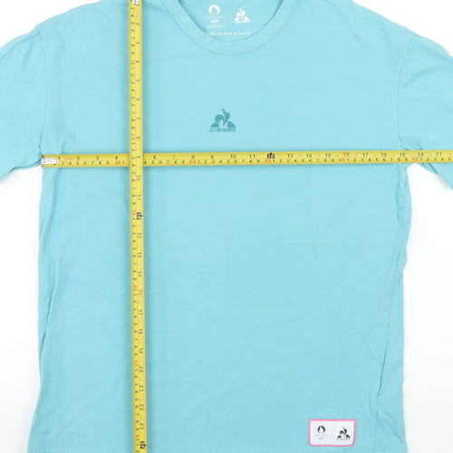 Le Coq Sportif Men’s Blue Paris 2024 Olympic Cotton T-Shirt Size S