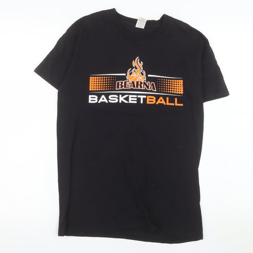 Fruit of the Loom Men's Black Basketball Coach T-Shirt Size S Cotton