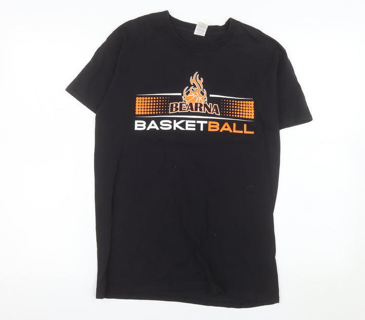 Fruit of the Loom Men's Black Basketball Coach T-Shirt Size S Cotton
