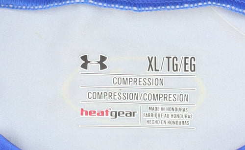 Under Armour Men Blue XL Compression Superhero Graphic T-Shirt