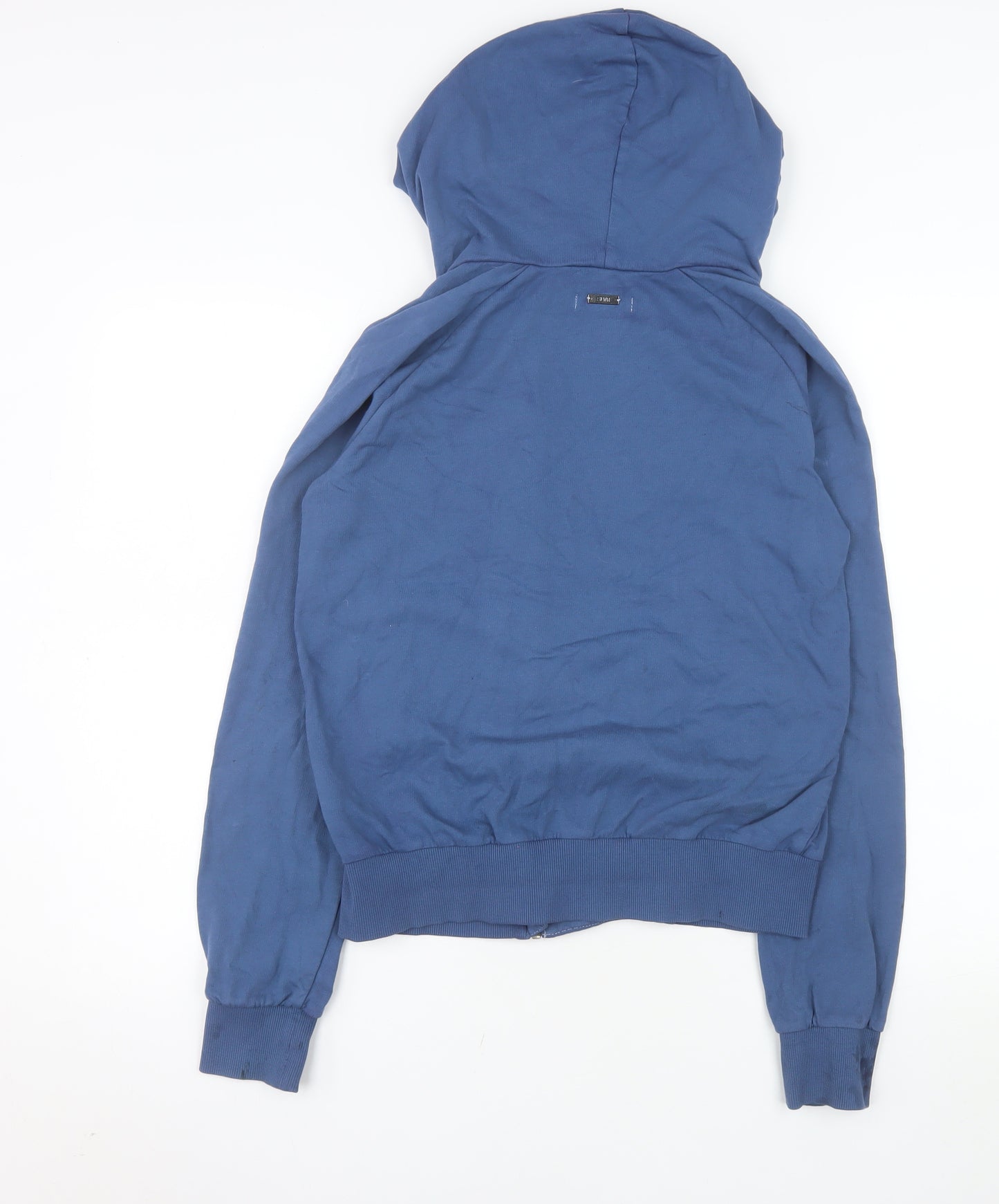 Adidas SLVR Women's Blue Hooded Zip Cotton Jacket Size M