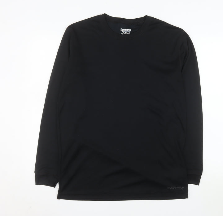 Campri Men's Black XL Long Sleeve Sports Base Layer Top