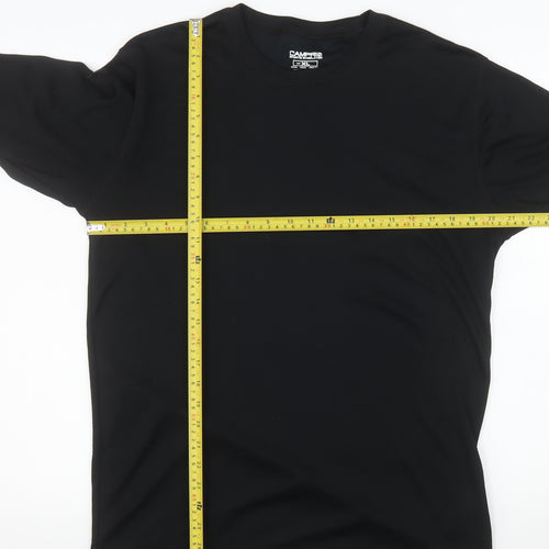 Campri Men's Black XL Long Sleeve Sports Base Layer Top