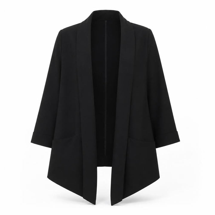 Gap Women Black Shawl Collar Blazer Jacket Size S Polyester Regular Fit
