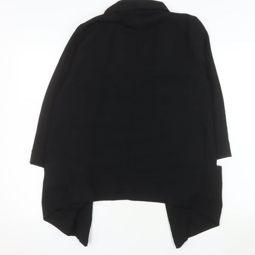 Gap Women Black Shawl Collar Blazer Jacket Size S Polyester Regular Fit