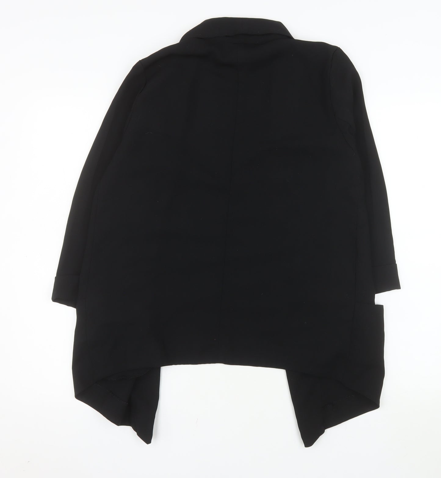 Gap Women Black Shawl Collar Blazer Jacket Size S Polyester Regular Fit