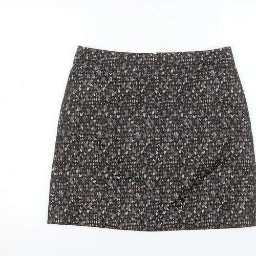 DKNY Women’s Black Geometric Pencil Skirt Size 10 Stretch Twill
