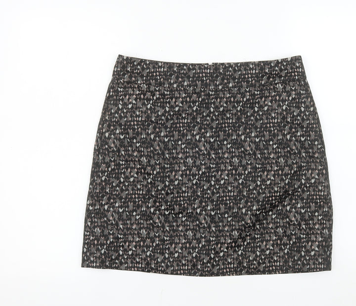 DKNY Women’s Black Geometric Pencil Skirt Size 10 Stretch Twill