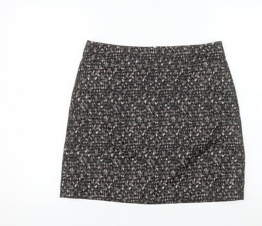DKNY Women’s Black Geometric Pencil Skirt Size 10 Stretch Twill