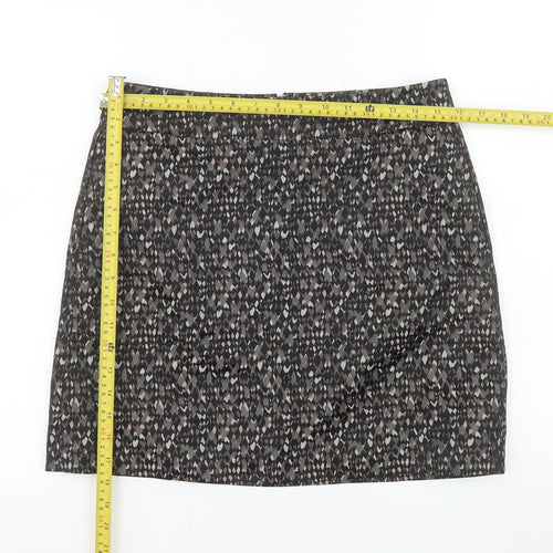 DKNY Women’s Black Geometric Pencil Skirt Size 10 Stretch Twill