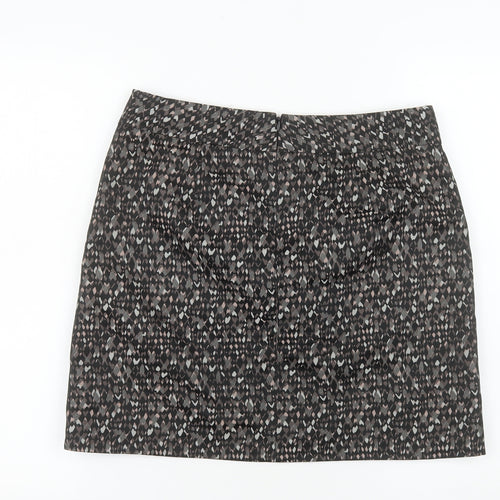 DKNY Women’s Black Geometric Pencil Skirt Size 10 Stretch Twill