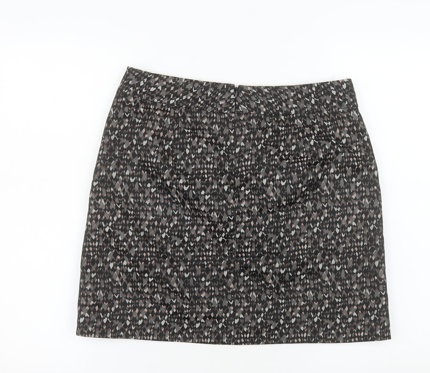 DKNY Women’s Black Geometric Pencil Skirt Size 10 Stretch Twill