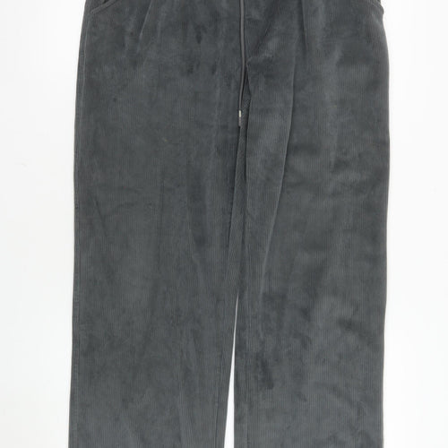 Kyodan Mens Grey Corduroy Sweatpants M Regular Fit Elastic Waist