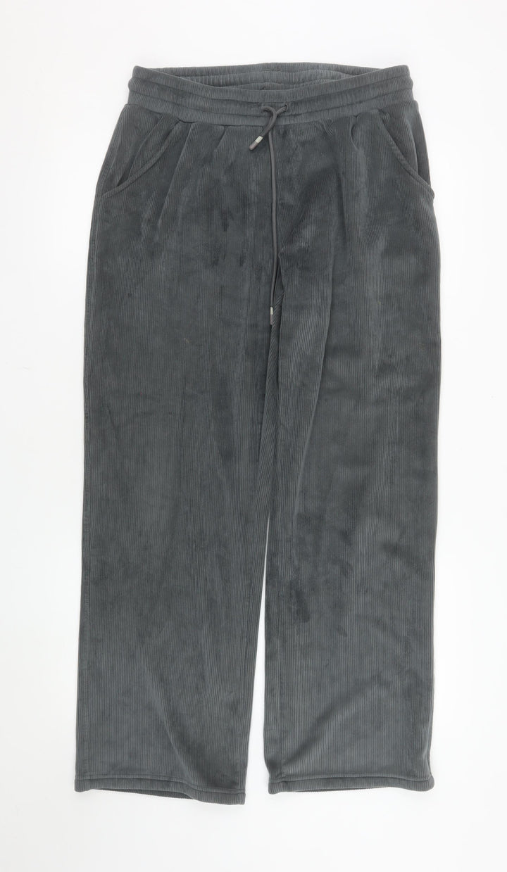 Kyodan Mens Grey Corduroy Sweatpants M Regular Fit Elastic Waist