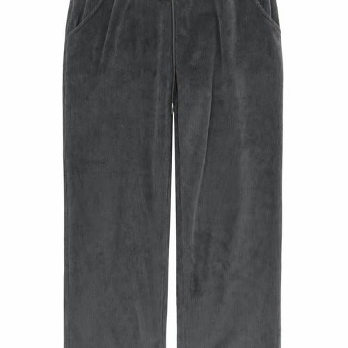 Kyodan Mens Grey Corduroy Sweatpants M Regular Fit Elastic Waist