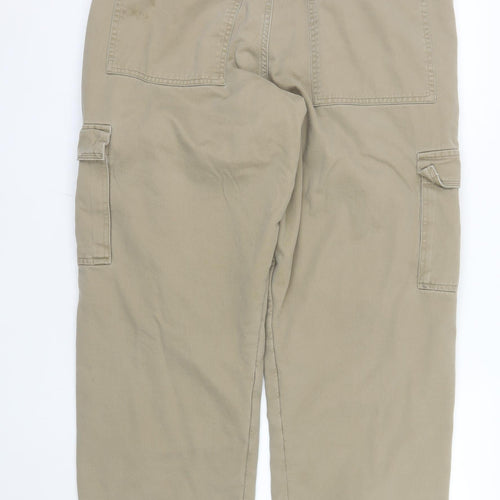 Wrangler Men's Beige Cargo Trousers 36x32 Cotton Workwear Pants