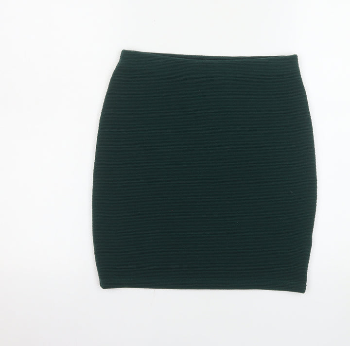 New Look Women's Green Size 10 Pencil Stretch Skirt