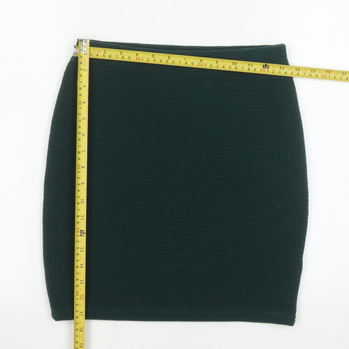 New Look Women's Green Size 10 Pencil Stretch Skirt