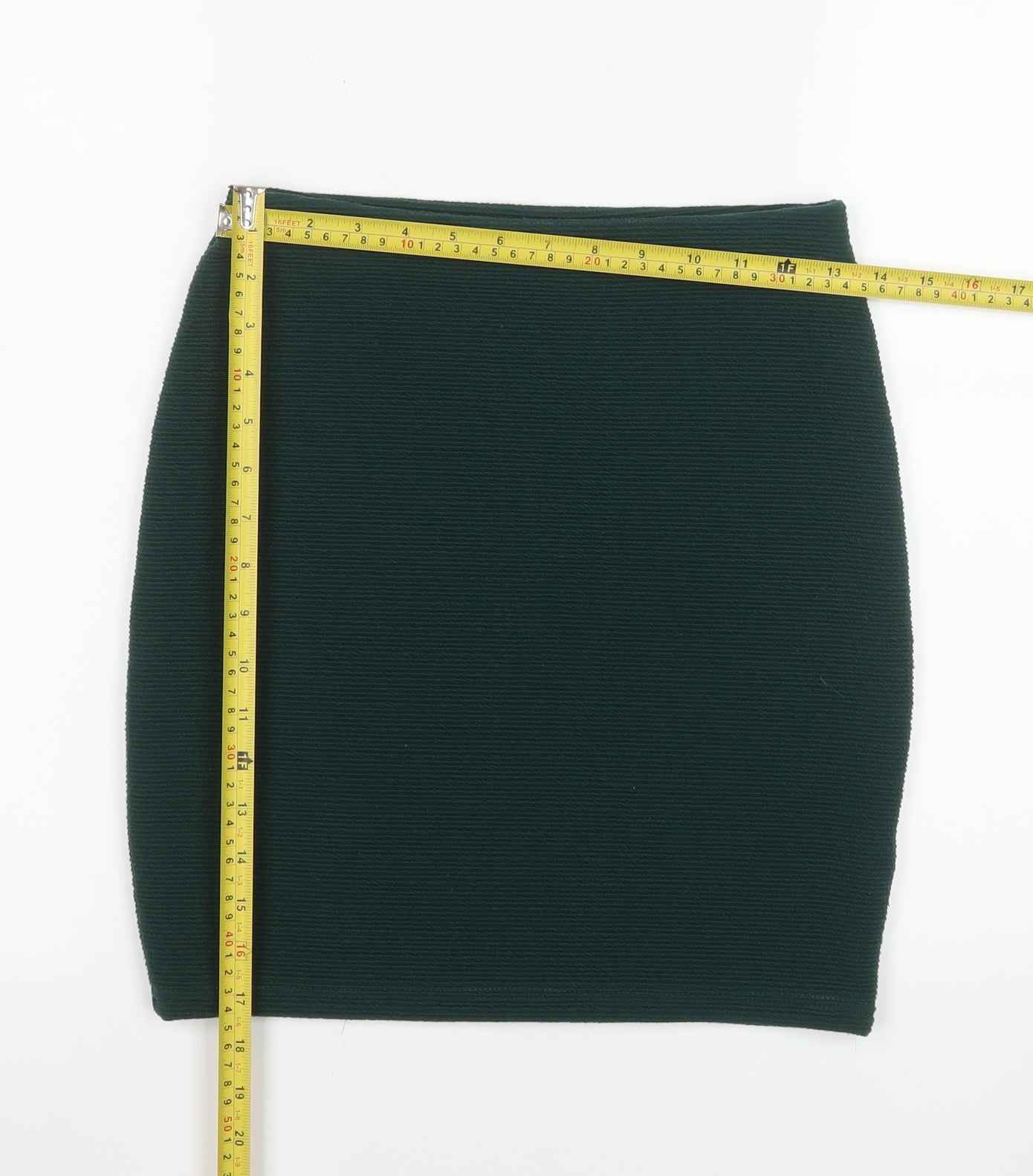 New Look Women's Green Size 10 Pencil Stretch Skirt