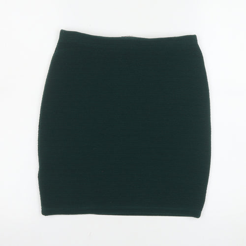 New Look Women's Green Size 10 Pencil Stretch Skirt