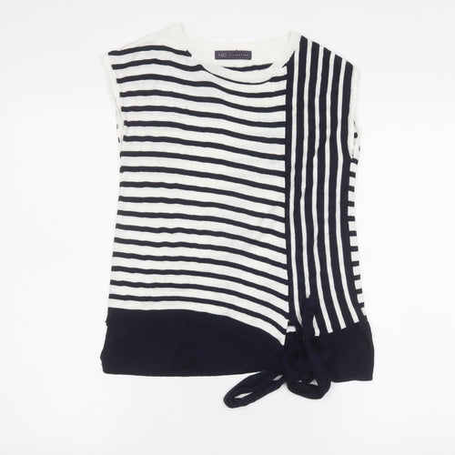 Marks and Spencer Womens Multicoloured Striped Knit Sleeveless Top Size 8