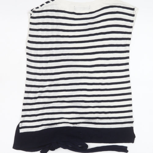 Marks and Spencer Womens Multicoloured Striped Knit Sleeveless Top Size 8