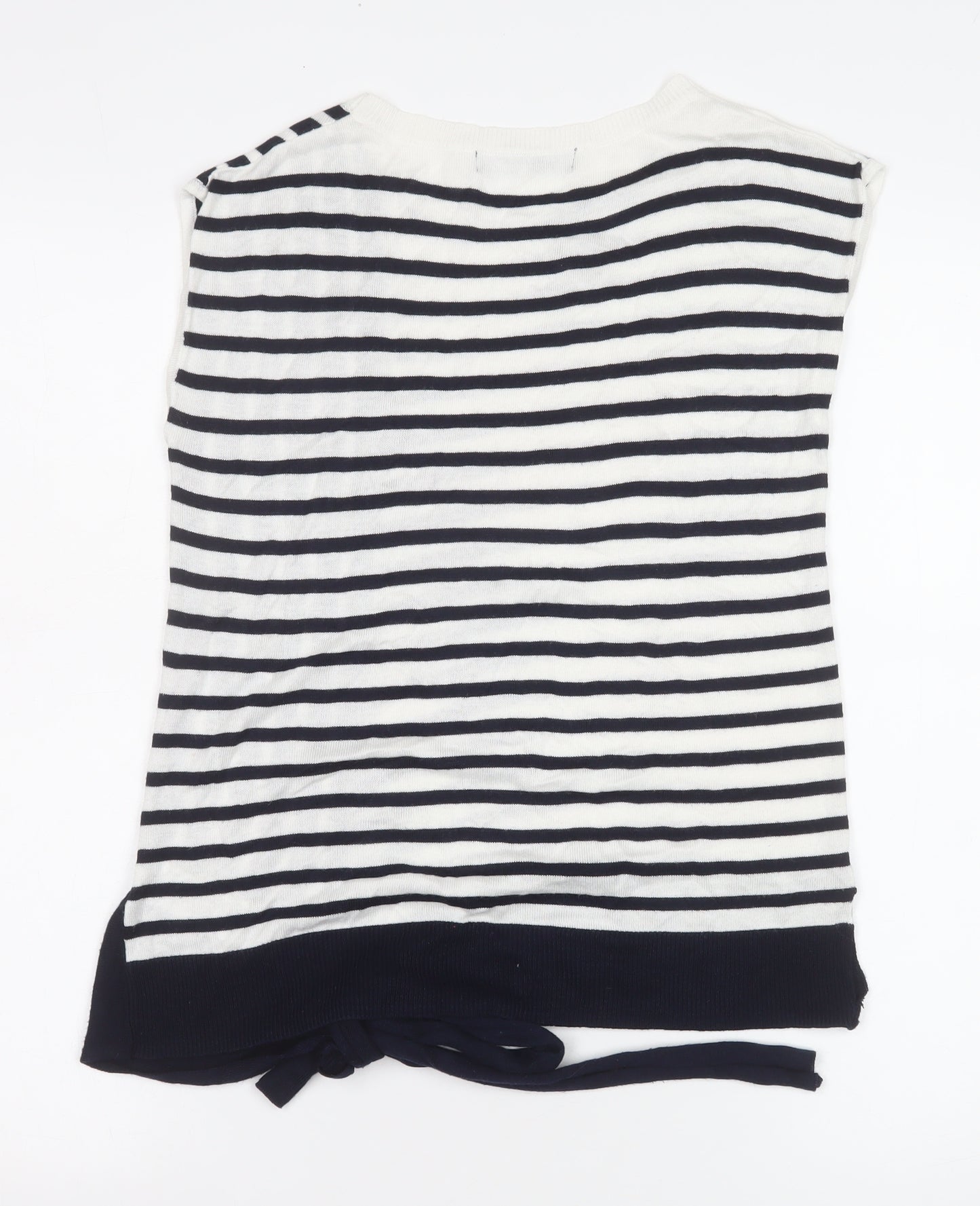 Marks and Spencer Womens Multicoloured Striped Knit Sleeveless Top Size 8