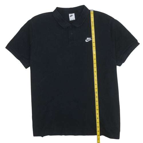 Nike Men’s Black 2XL Cotton Polo Shirt Classic Short Sleeve