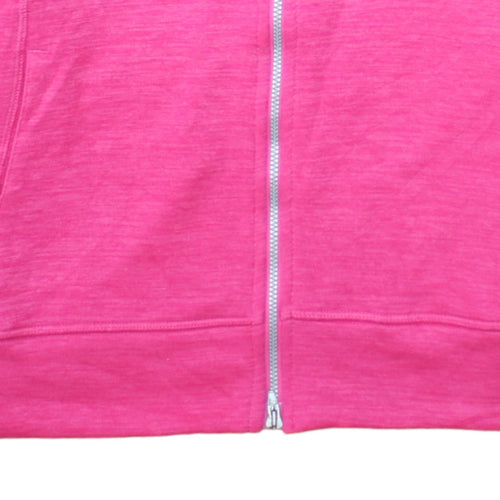 Puma Women’s Pink Full Zip Hoodie Size 14 PWRWarm Lightweight Sports Top