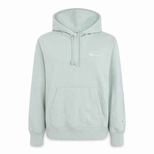 Front view of Champion Women's Light Green XS Pullover Hoodie Sweatshirt