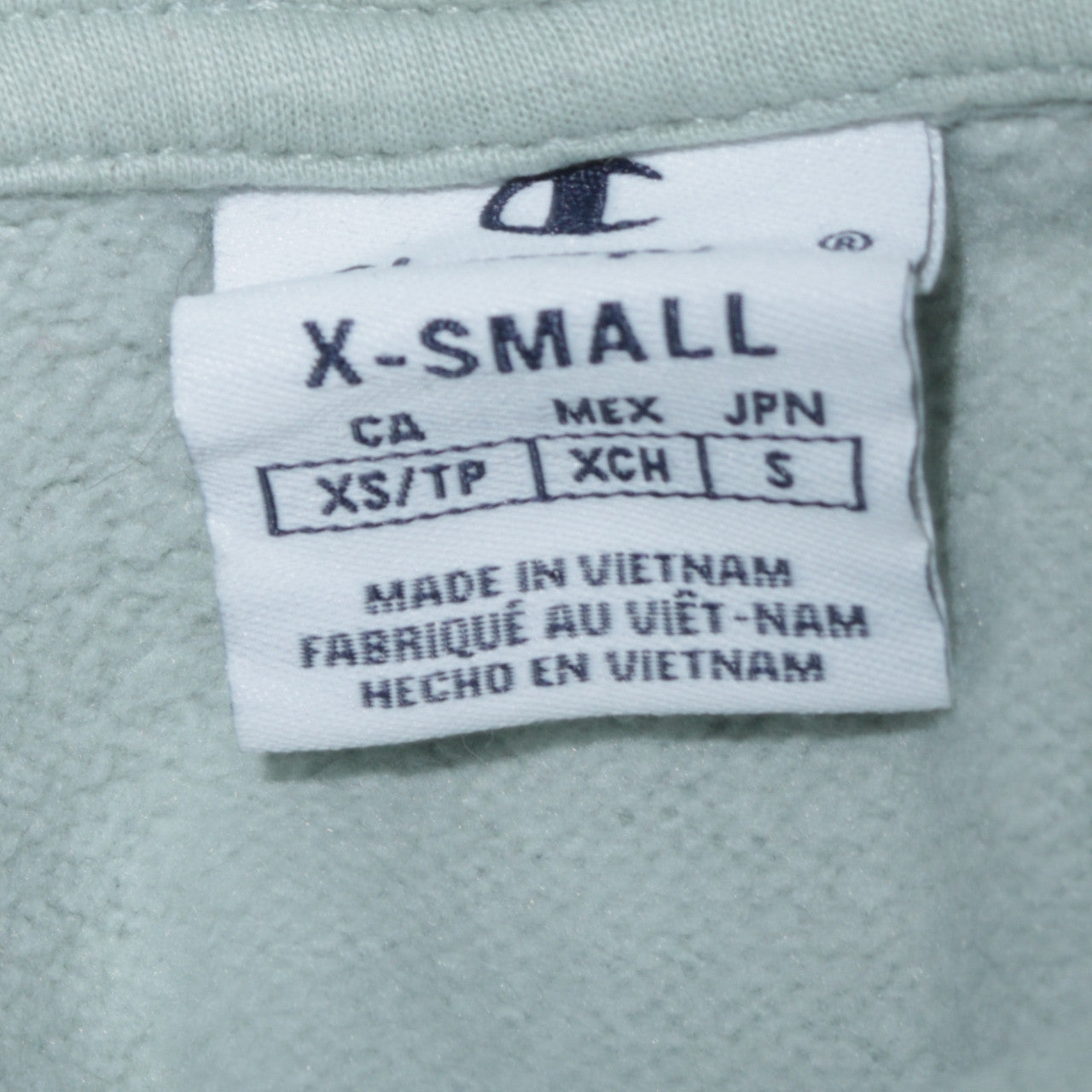 Champion Women's Light Green XS Pullover Hoodie Sweatshirt
