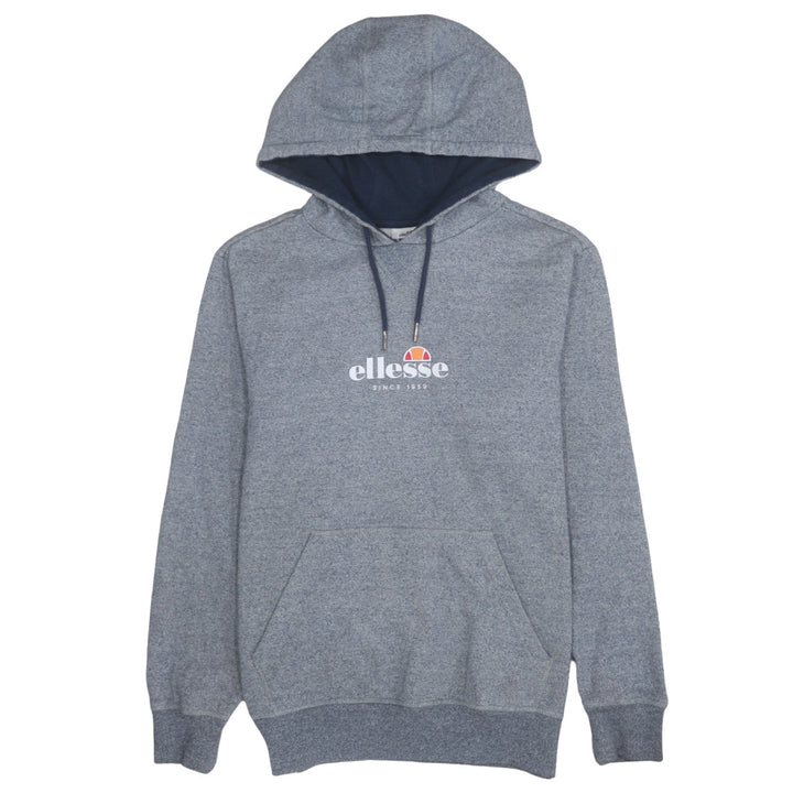 Ellesse Men Grey Pullover Hoodie M Regular Fit Logo Sportswear