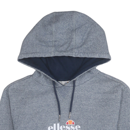 Ellesse Men Grey Pullover Hoodie M Regular Fit Logo Sportswear