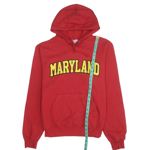 Champion Womens Red Maryland Pullover Hoodie Size S