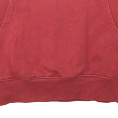 The North Face Mens Red Pullover Hoodie L Outdoor Fleece