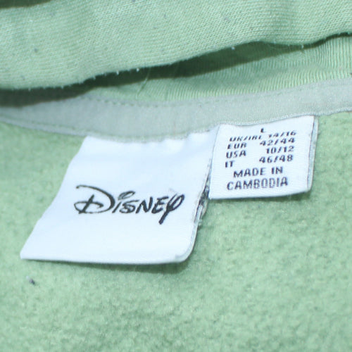 Disney Primark Women Green Hoodie Simba The Lion King Size 14/16 L