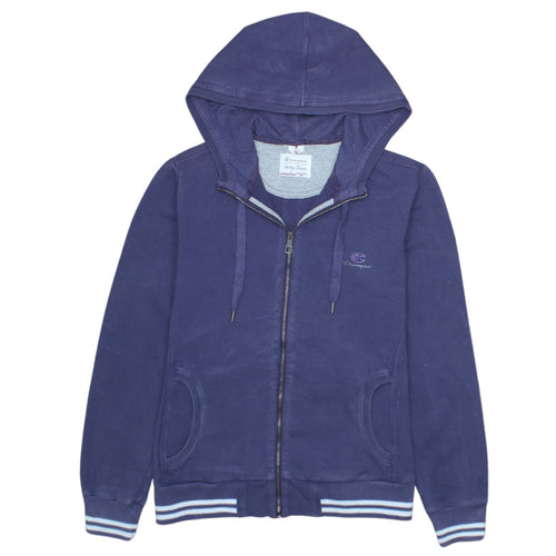 Champion Women's Blue Full Zip Hoodie Size L - Heritage Classics