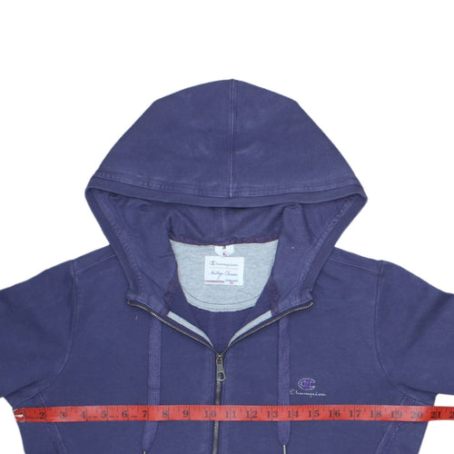Champion Women's Blue Full Zip Hoodie Size L - Heritage Classics