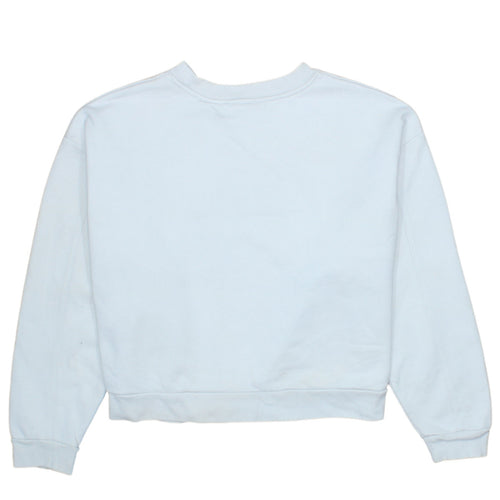 Levi's Womens White Pullover Sweatshirt Small Crew Neck Logo