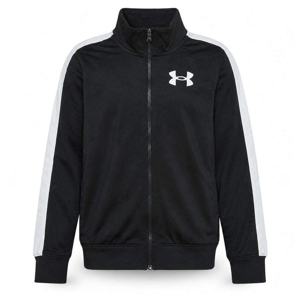 Under Armour Boys Black Full Zip Hoodie Track Sweatshirt Size M