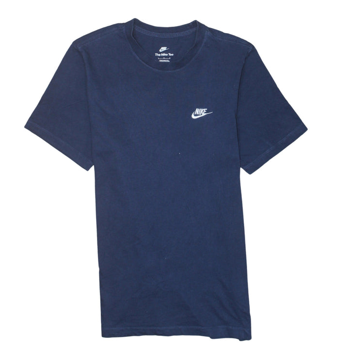 Nike Men's Navy Blue Classic Crew Neck Cotton T-Shirt Size L