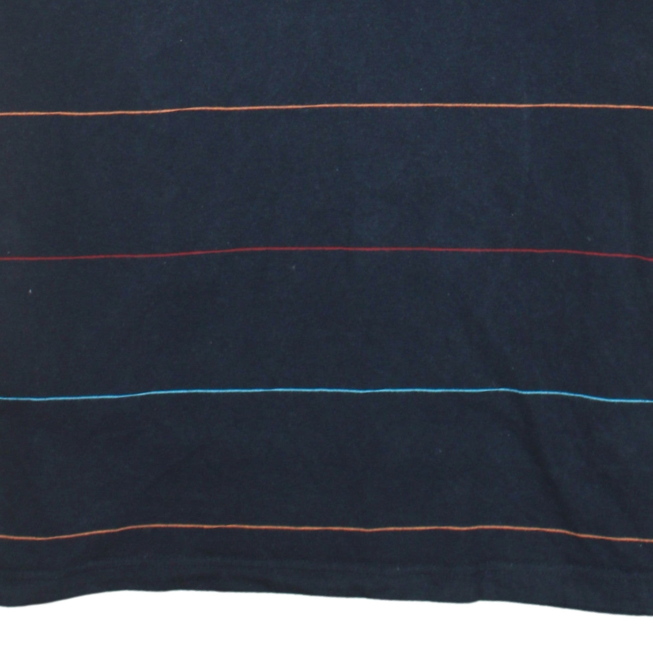 Nike Men's Blue Striped Crew Neck Short Sleeve Cotton T-Shirt XL
